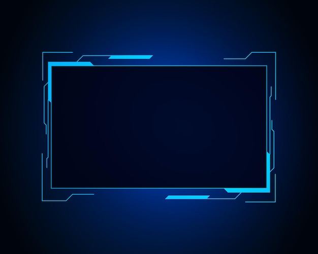 Sci fi futuristische gebruikersinterface hud sjabloon frame ontwerp technologie abstracte achtergrond