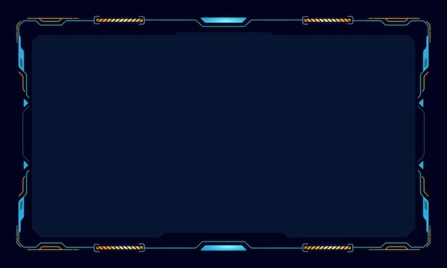 Sci fi futuristische gebruikersinterface HUD sjabloon frame ontwerp Technologie abstracte achtergrond