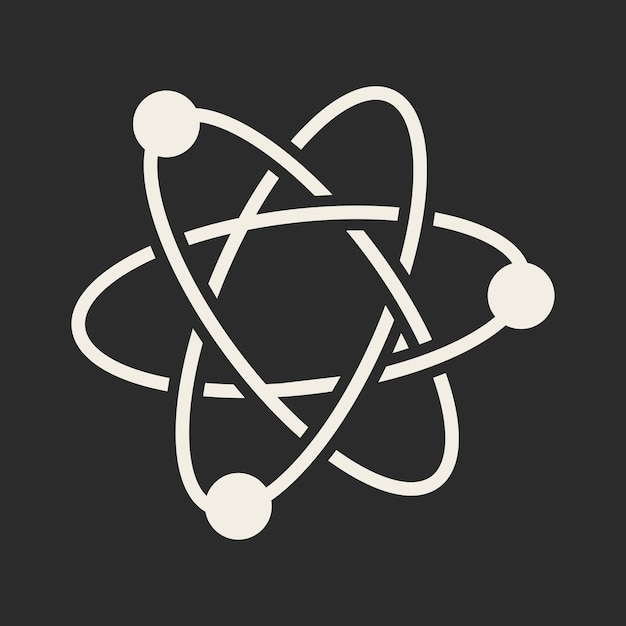 Premium Vector | Science atom collage element, radioactive shape vector