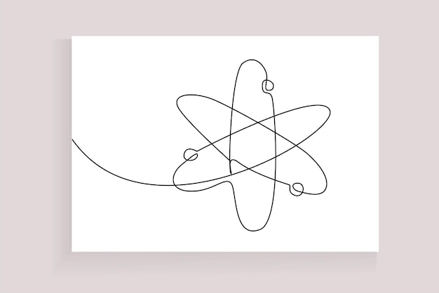 science atom molecule education line art