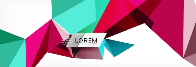 Science background Abstract triangle pattern Vector abstract geometric template