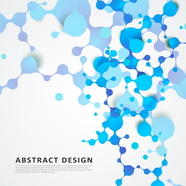 Vettore struttura di connessione scientifica con molecole su semplice e moderno sfondo bianco illustrazione vettoriale