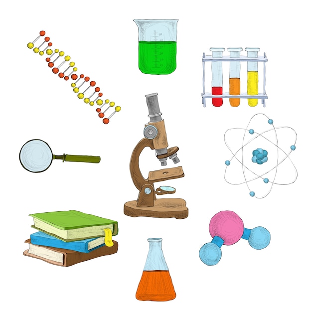 Vector science decorative elements