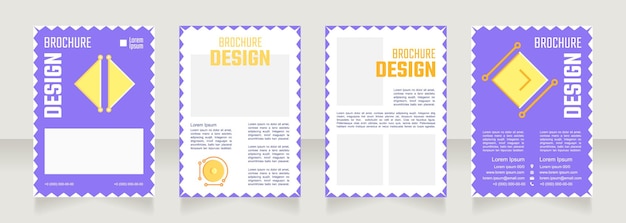 Science education blank brochure design