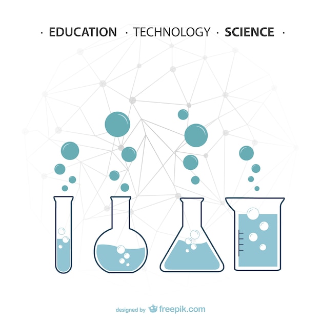 Science experiments in test tubes