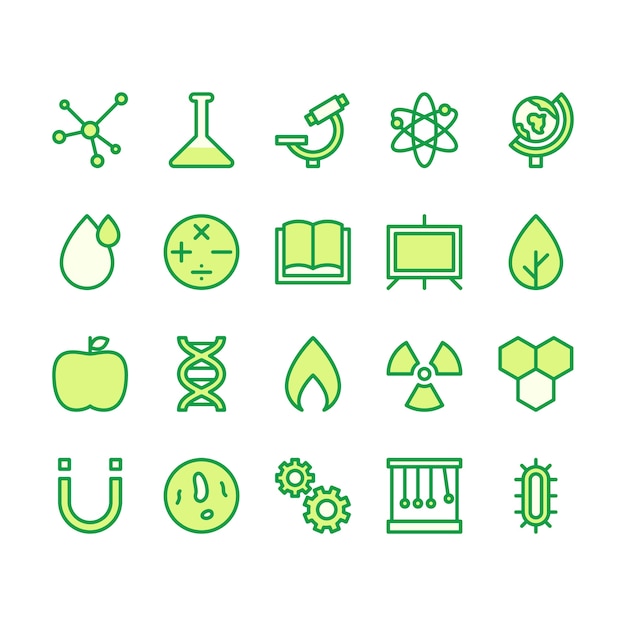 Science icon collection