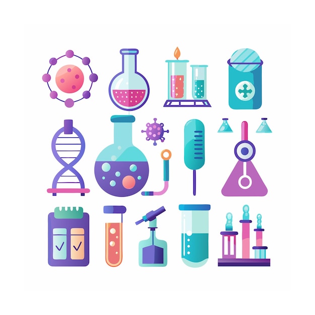 science icon set