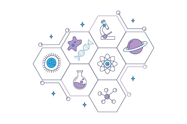 Illustrazioni di scienza