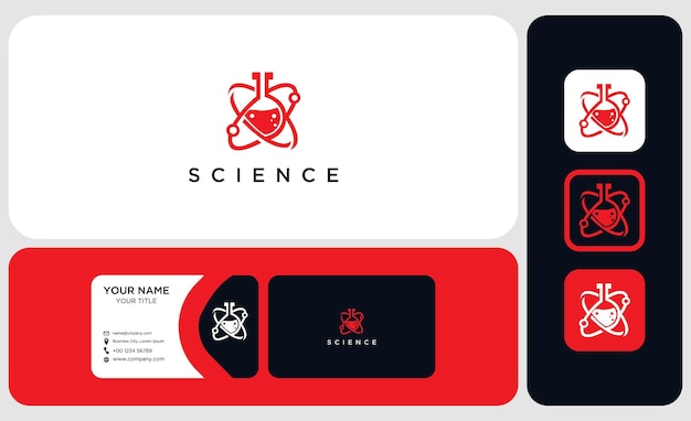 Science Lab Logo Design Element.