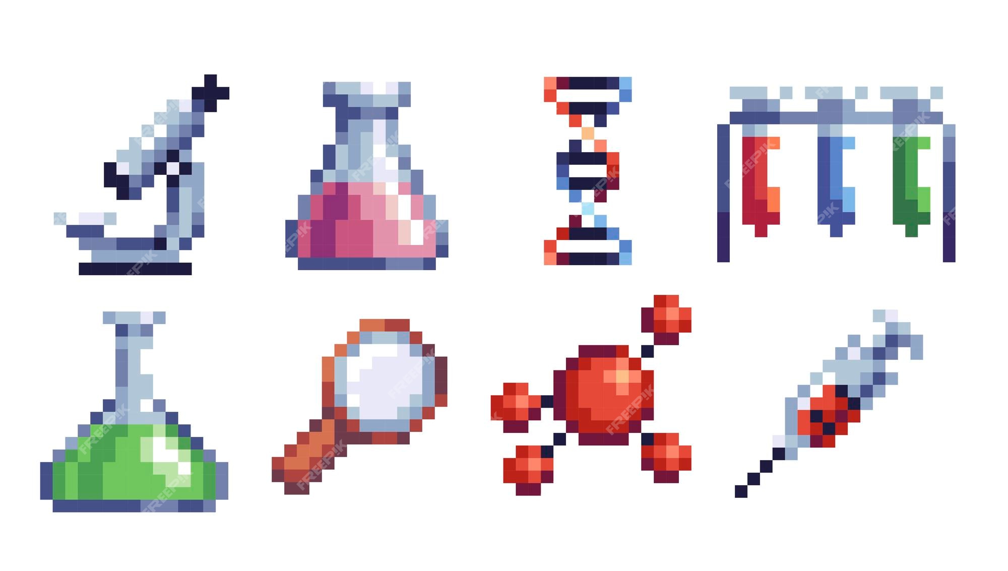 Pixel Art Potion Icon Pack 32x32