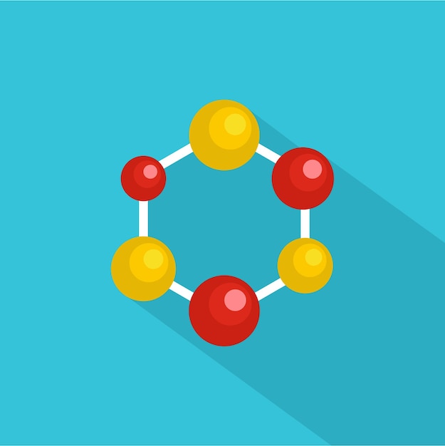 Vector science lattice icon flat illustration of science lattice vector icon for web