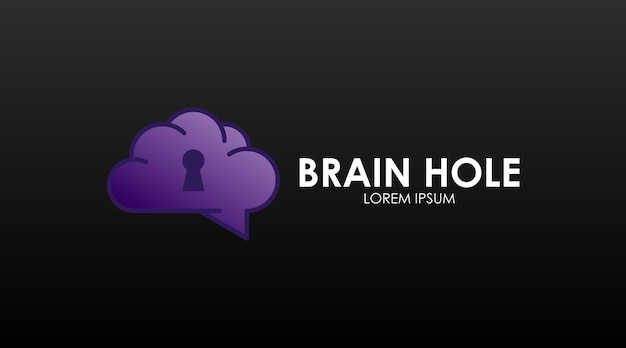 Science Logo Concept About Brain. Brain Logo Vector for Science Purpose