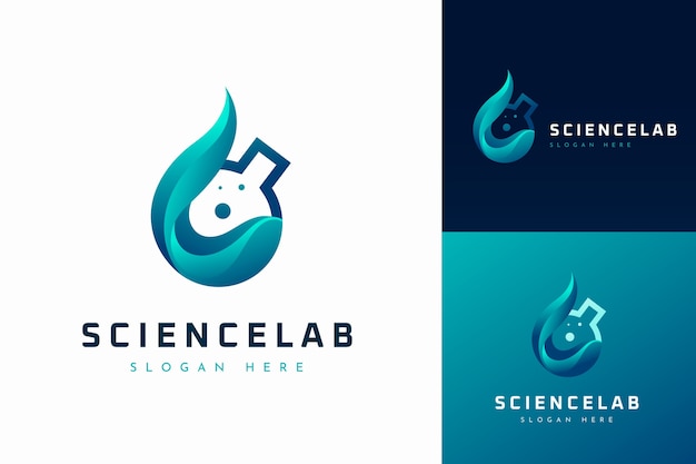 Vettore disegno del modello di logo di scienza