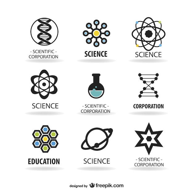 Science logos template