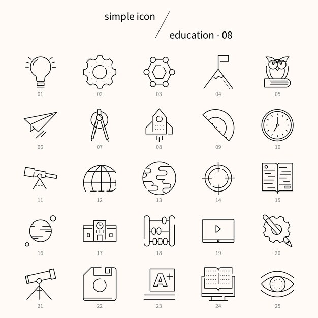 Vector science physics experiment line icon