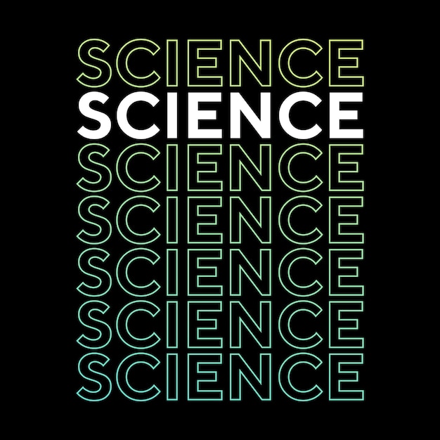 과학 전문 타이포그래피 텍스트 효과 책 관련 단어 티셔츠 디자인