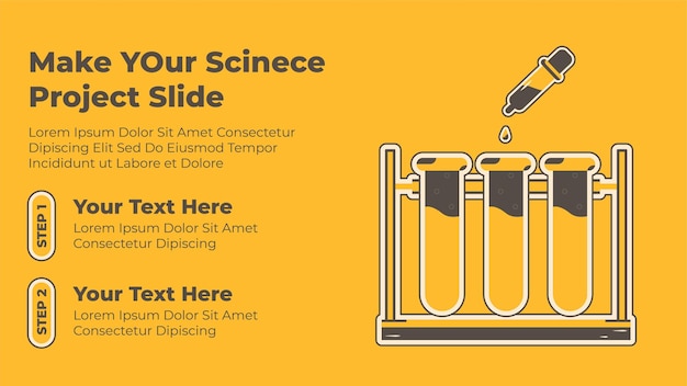 Science project lab experiment infographic template