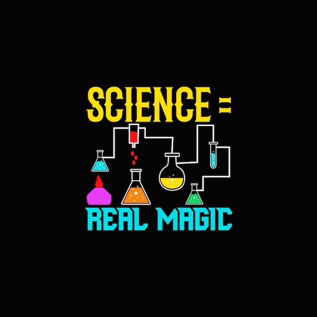 science t-shirt design, science typography, Vector illustration