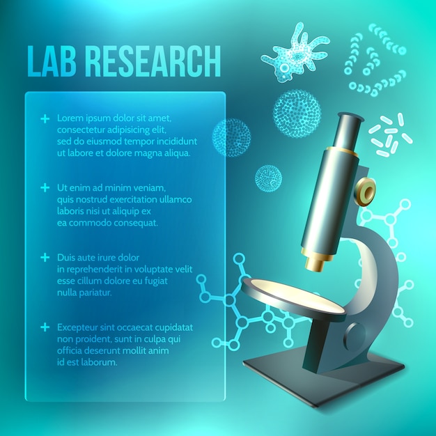 Vector science themed template