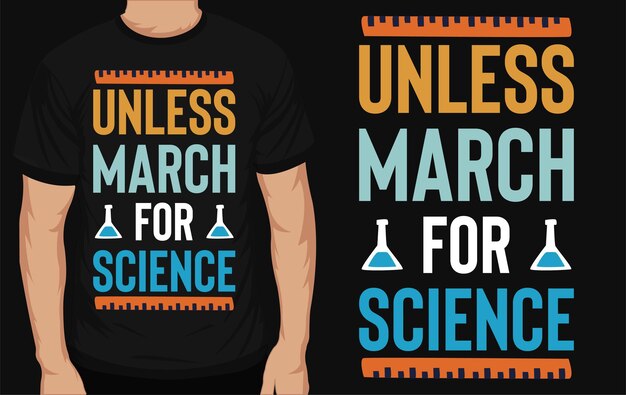 Science typography tshirt design