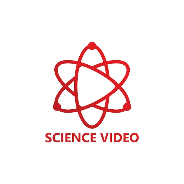 Дизайн шаблона логотипа Science Video Play