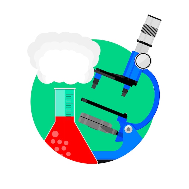 Вектор Значок научного эксперимента