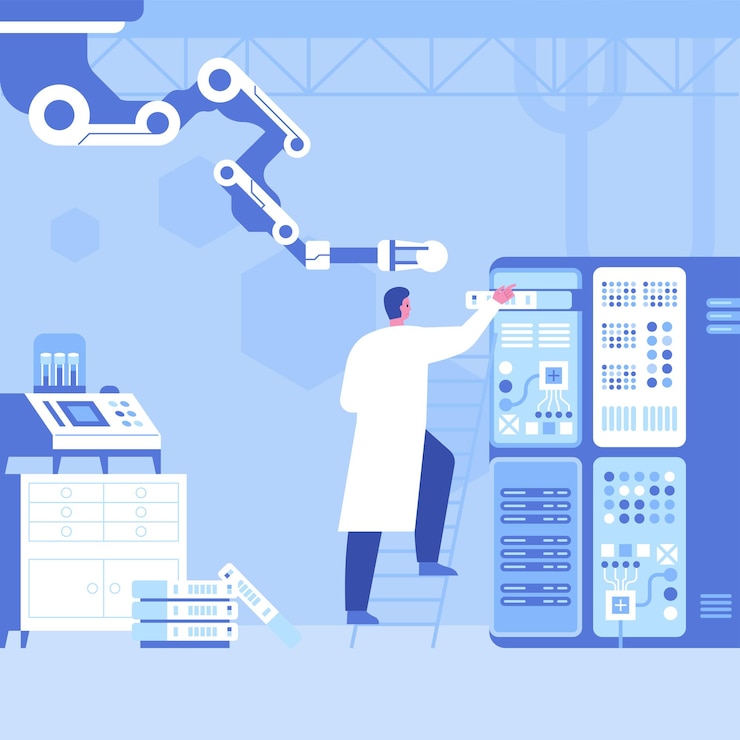 Vector scientific laboratory with robotic technology