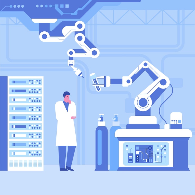 Vector scientific laboratory with robotic technology