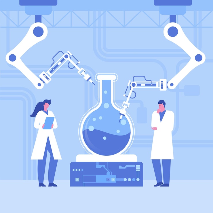 Vector scientific laboratory with robotic technology