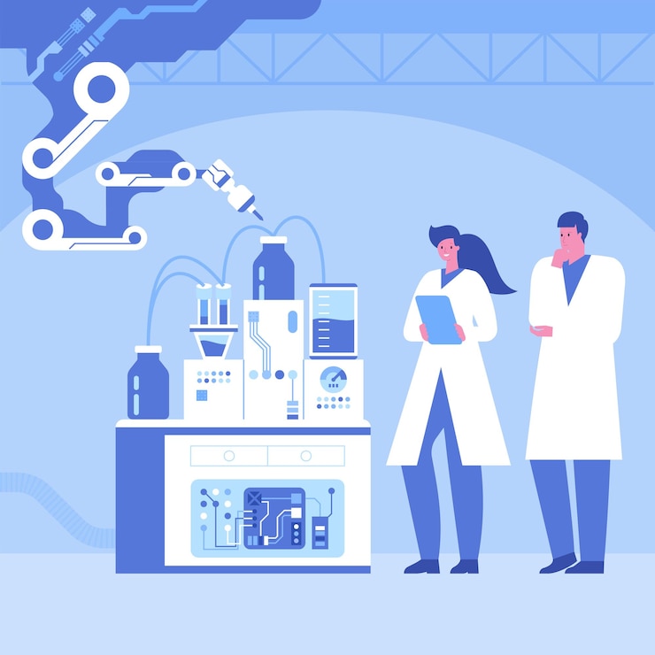 Vector scientific laboratory with robotic technology