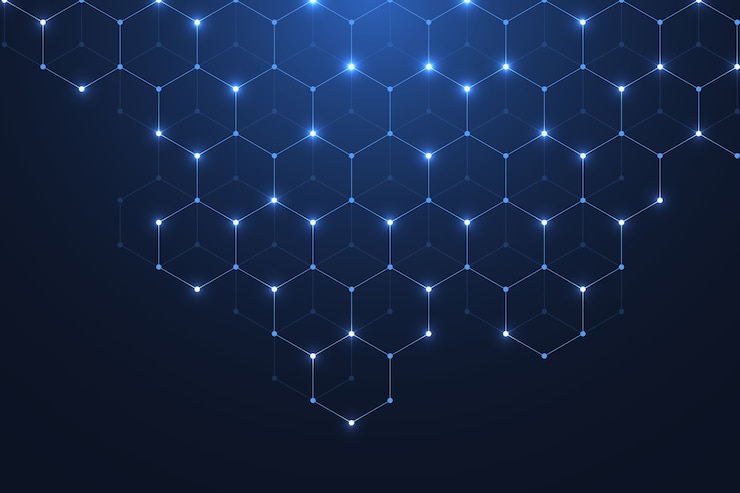 Vector scientific molecule background .