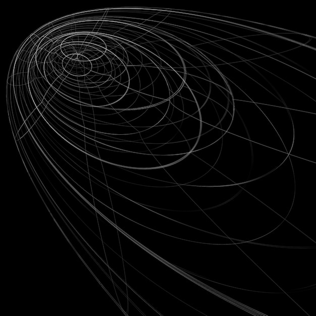 Scientific perspective lattice dark background, abstract netting surface with lines mesh. Web graphic structure backdrop, engineering sketch.