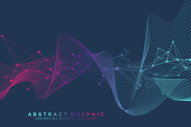 Vector scientific vector illustration genetic engineering and gene manipulation concept dna helix dna strand molecule or atom neurons abstract structure for science or medical background crispr cas9