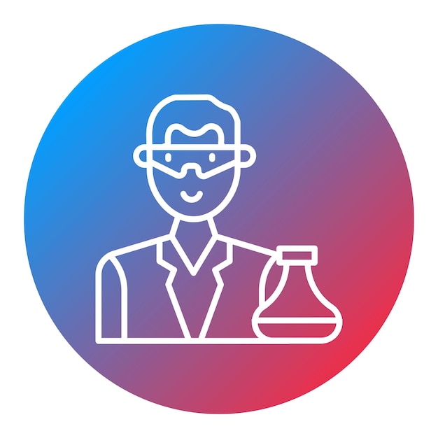 Vector scientist icon vector image can be used for humans