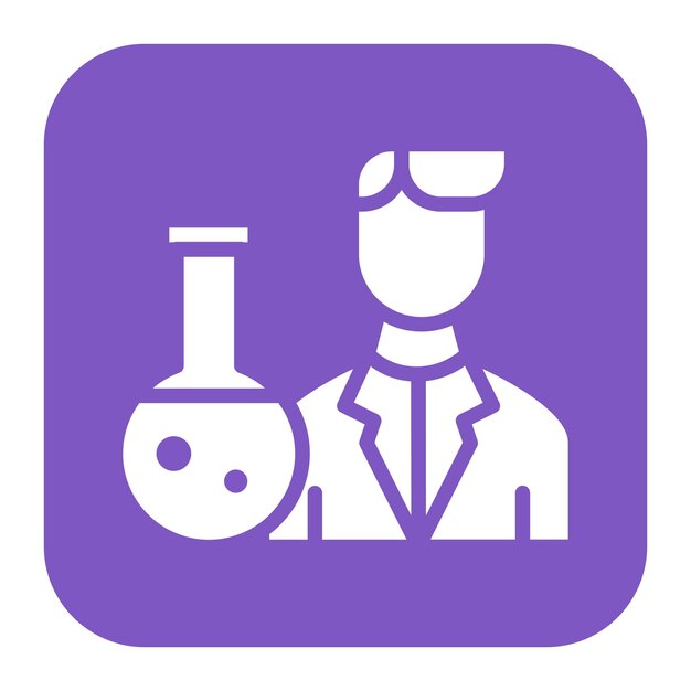 Scientist icon vector image Can be used for Lab