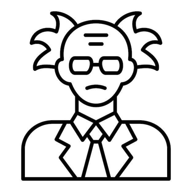 Vector scientist icon