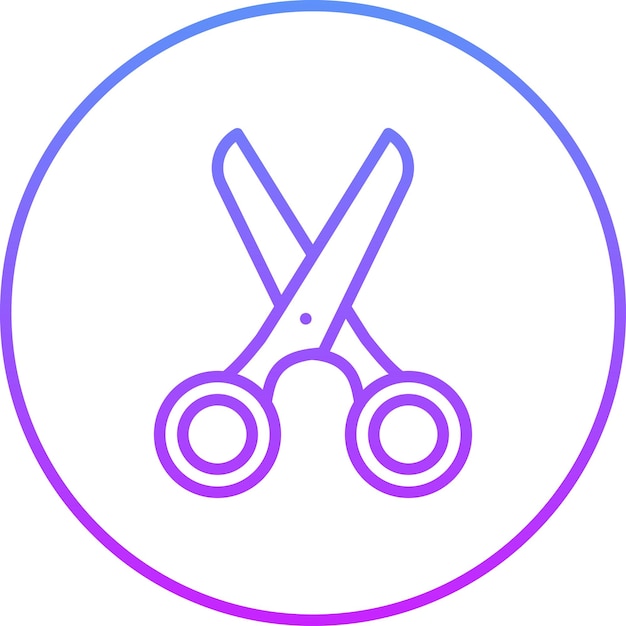 Vettore scissor vector icon illustration of hair salon iconset