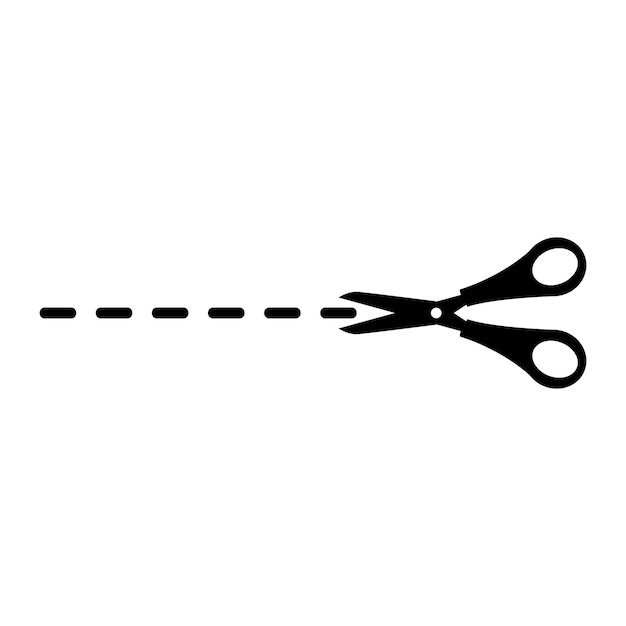 scissor vector icon template