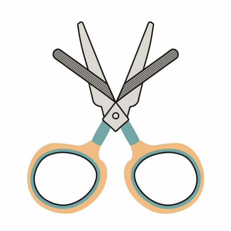 Vector scissor vector set illustration