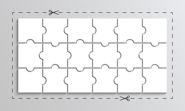 Forbici con linea di taglio a trattino segni punteggiati a forma di rettangolo sul voucher illustrazione vettoriale