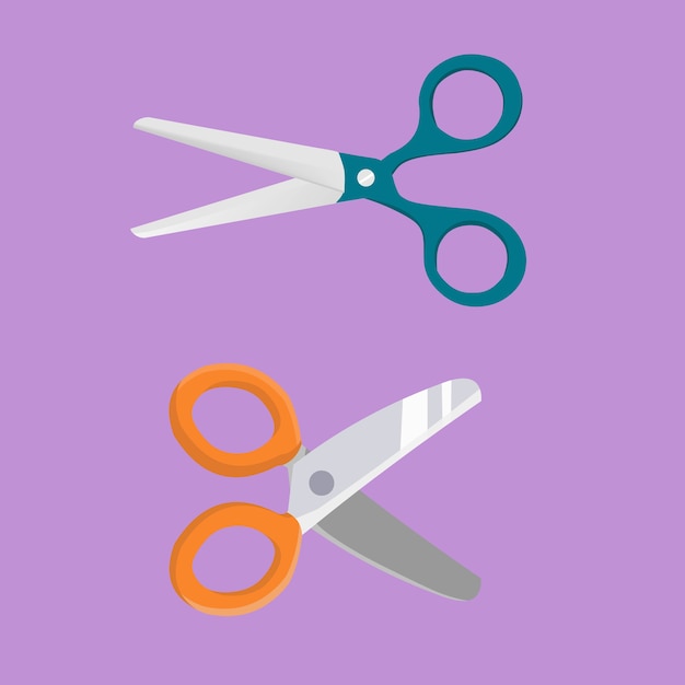 Purple scissors 6 icon - Free purple scissors icons