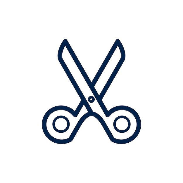 Scissors icon isolated vector illustration