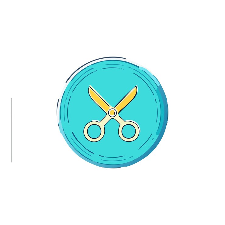Vector scissors icon vector illustration flat design style modern symbol