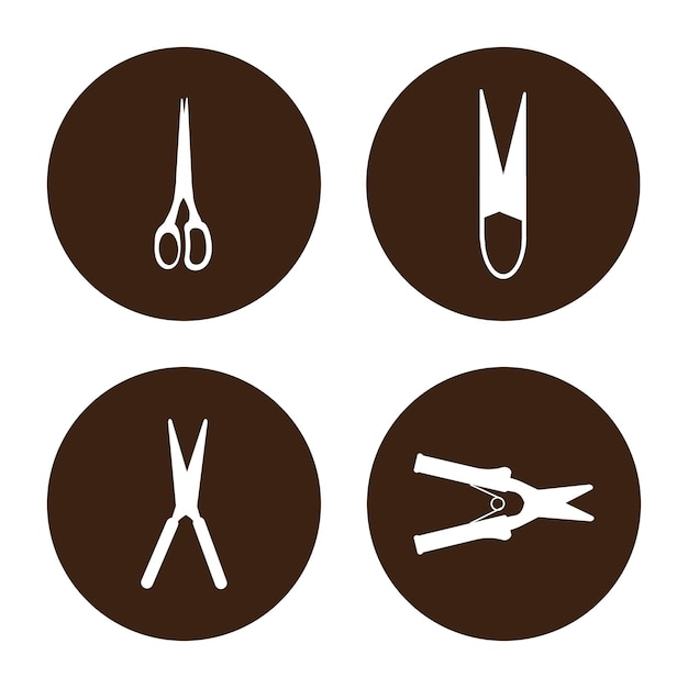 Vector scissors logo vector