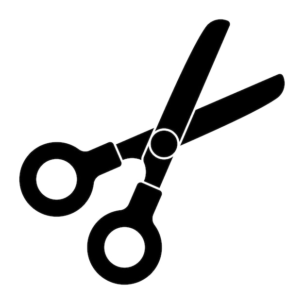 Scissors Silhouette Style