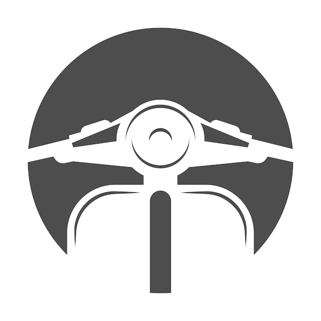Disegno del logo dell'icona del motorino