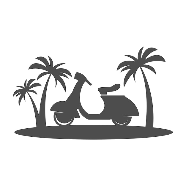 Scooter icon logo design