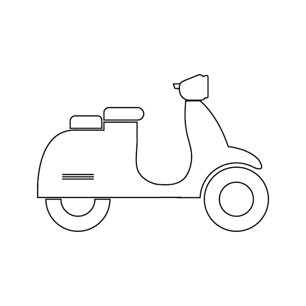 Scooter icon vector