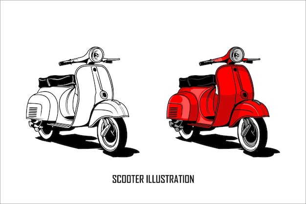 Illustrazione dello scooter