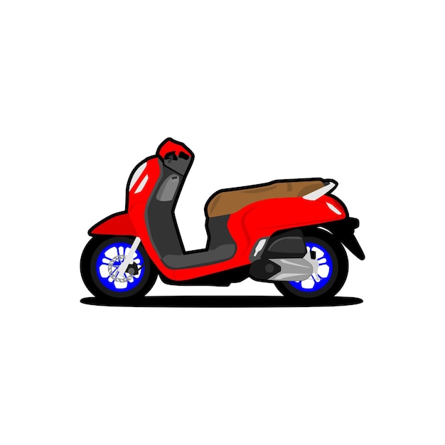 scooter matic motocycle vector illustration